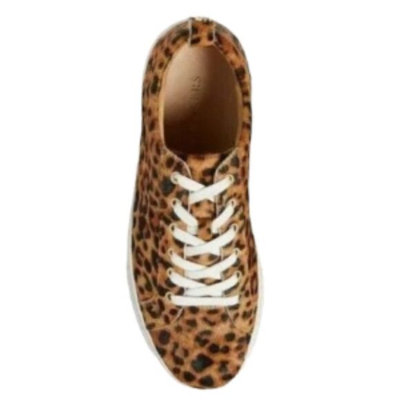 Jack Rogers Paige Hair-Calf Platform Sneakers Leopard 8M NWT - Picture 3 of 5